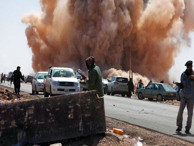 نیٹو افواج کا لیبیا میں معمر قذافی کی افواج مزید حملہ، لیبیا کی افواج کے کمانڈ اینڈ کنٹرول ہیڈ کوارٹر کو نشانہ بنایا گیا ۔