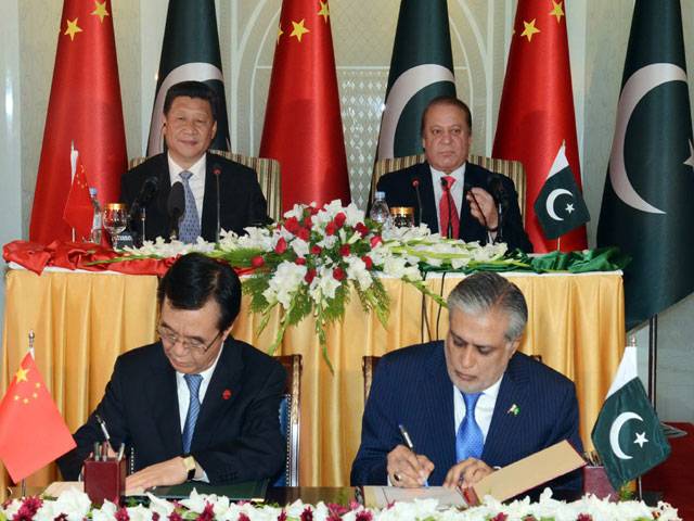 پاکستان اور چین کے درمیان اربوں ڈالرکےمتعدد منصوبوں پردستخط 