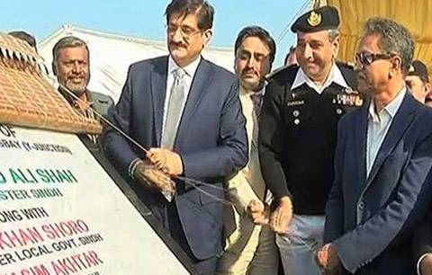 وزیراعلیٰ سندھ نے ہاکس بے روڈ پر یونس آباد پل کاافتتاح کردیا