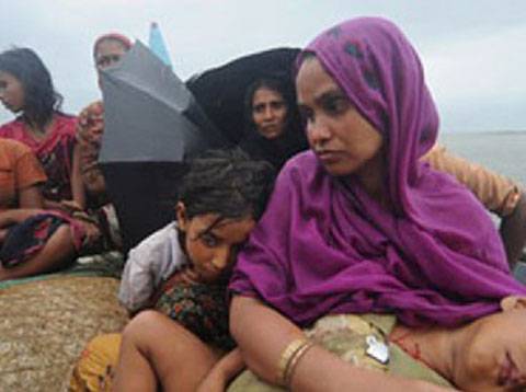 روہنگیا مسلمانوں کی واپسی روکنے کے لیے بنگلہ دیشی سرحد پر باڑنصب