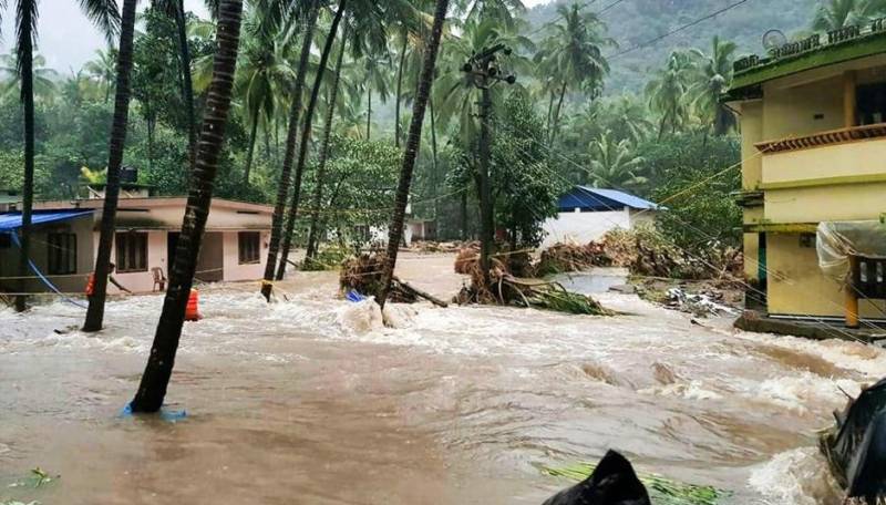 بھارتی ریاست کیرالہ میں سیلاب،ہلاکتیں 29 ہو گئیں 