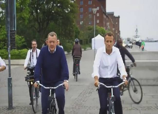 فرانسیسی صدر کی سائیکل چلاتے ہوئے ویڈیو وائرل