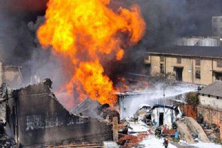 چین:کیمیائی فیکٹری کے قریب دھماکے میں22افراد ہلاک