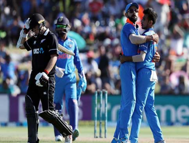 بھارت کی نیوزی لینڈ کو شکست، 5میچز کی سیریز میں 0-3کی فیصلہ کن برتری حاصل
