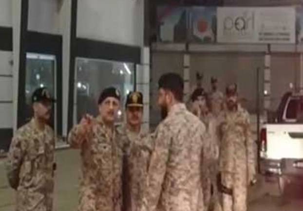 ڈی جی رینجرز سندھ کا کراچی کے مختلف علاقوں کا دورہ,سکیورٹی اقدامات کا جائزہ لیا