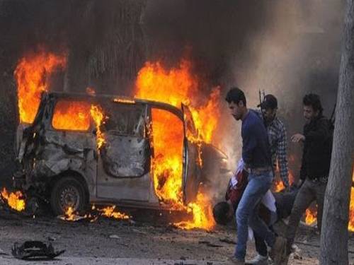 شام میں کار بم دھماکہ،11 افراد ہلاک