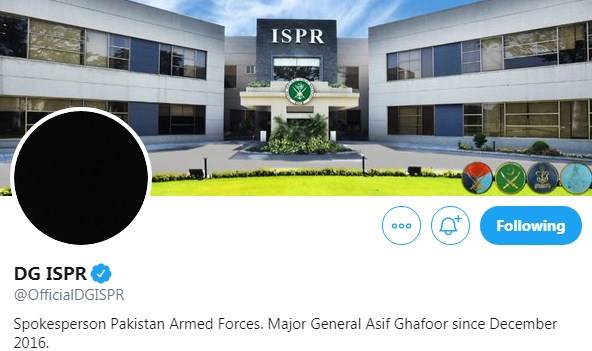 یوم سیاہ: ترجمان پاک فوج نے اپنے سوشل میڈیا اکاﺅنٹس کی ڈی پیز سیاہ کر دیں