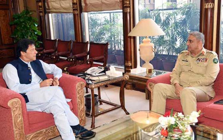 وزیراعظم اور آرمی چیف کی ملاقات،مقبوضہ کشمیر کی صورتحال پر گفتگو