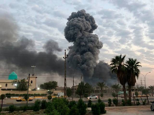 بغداد کے گرین زون میں امریکی سفارت خانے کے قریب 2 راکٹ حملے، کوئی نقصان نہیں ہوا