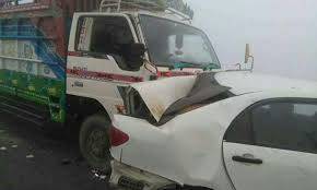کراچی:سپرہائی وے کے قریب ٹرالر اور کار میں ٹکر کے نتیجے میں 2 افراد جاں بحق جبکہ دو زخمی