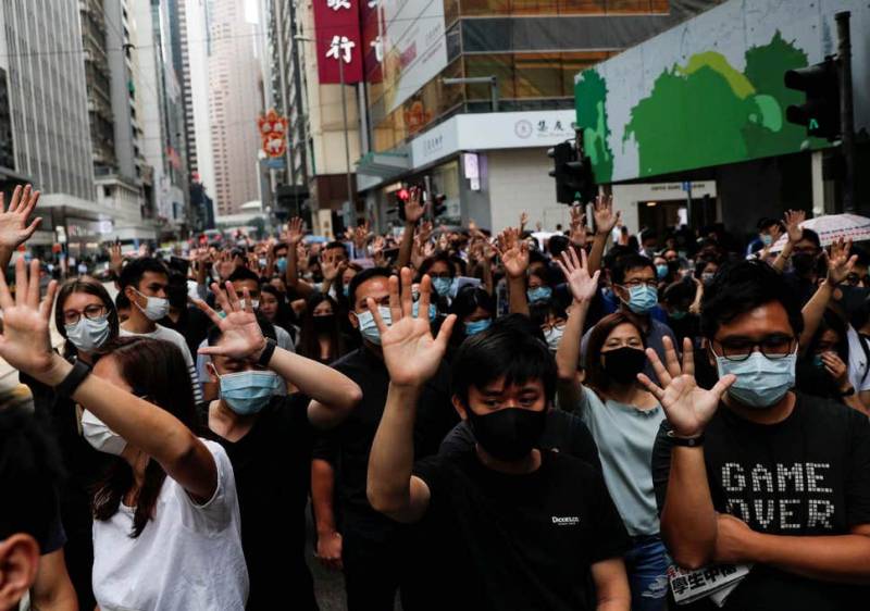  ہانگ کانگ میں احتجاجی مظاہروں سے جاپانی کاروبار پر منفی اثرات
