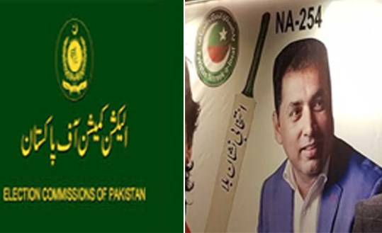 الیکشن کمیشن  میں قومی اسمبلی کے این اے254 میں پی ٹی آئی ایم این اے اسلم خان کی نااہلی سے متعلق درخواست دلائل کے لئے مقرر