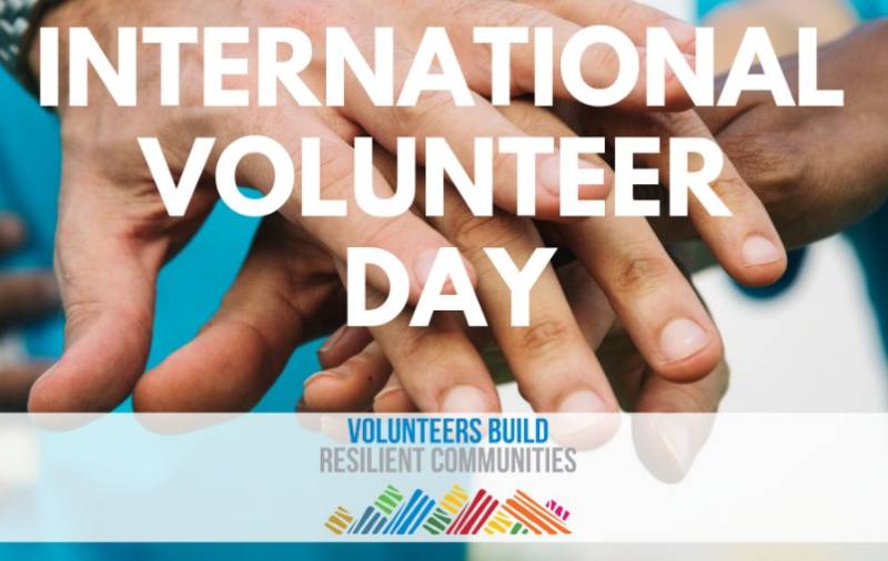 رضاکاروں کاعالمی دن آج منایاجارہاہے