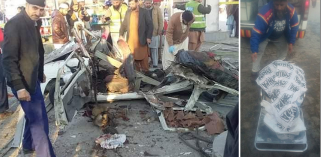 پشاور: سی این جی سٹیشن میں فلنگ کے دوران دھماکا، 1 خاتون جاں بحق، 3 افراد زخمی