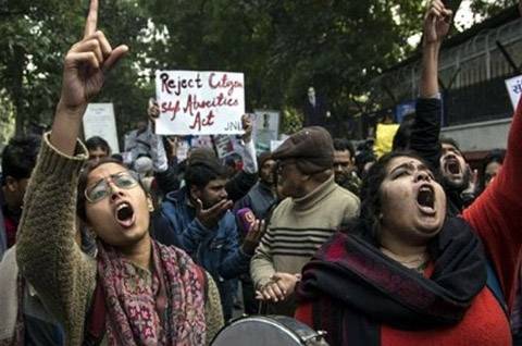 ہندوستان میں شہریت ترمیمی ایکٹ این آر سی، سی اے اے اور این پی آر کے خلاف ملک گیر مہم جاری
