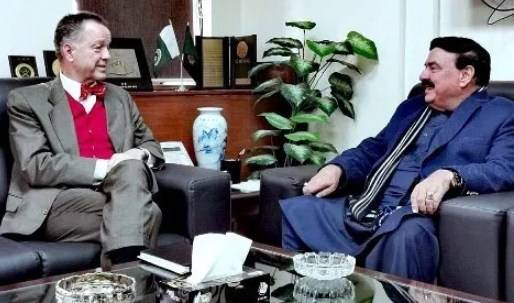 ریلویز پاکستان کی ثقافت اور علاقوں کو جوڑتی ہے: جرمن سفیر کی شیخ رشید سے ملاقات