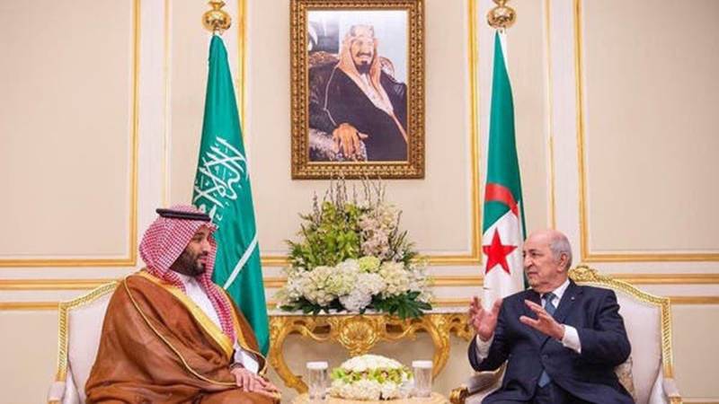 الجزائری صدر کا دورہ سعودی عرب،ولی عہد سے ملاقات
