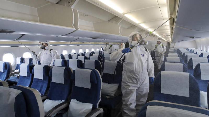 کرونا وائرس: سعودی ایئرپورٹس اور جہازوں پر جراثیم کش اسپرے