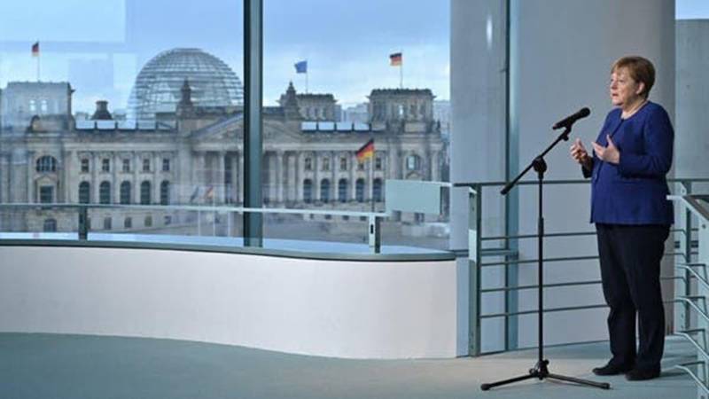 جرمن چانسلر کا کرونا کی روک تھام کے لیے یورپی سربراہ کانفرنس بلانے کا اعلان