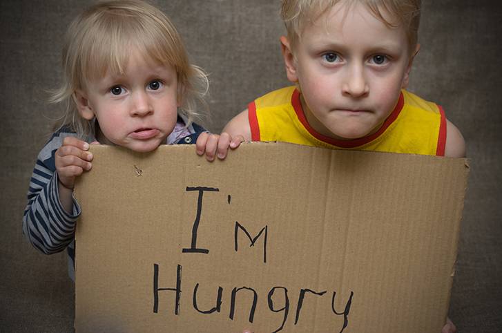  امریکا : کورونا کے بعد ہر پانچواں بچہ خوراک کی کمی کا شکار