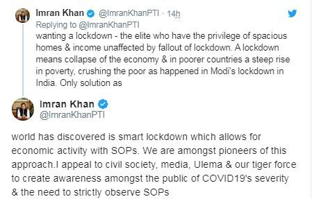 لاک ڈاؤن کا مطلب معیشت کی تباہی ہے: وزیراعظم عمران خان
