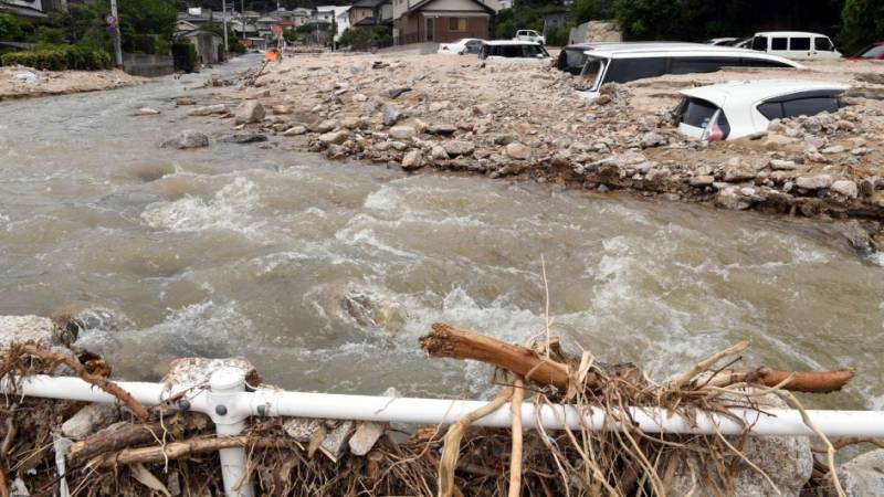 جاپان:سیلاب اورمٹی کے تودے گرنے سے 37 افرادکے ہلاک ہونے کاخدشہ