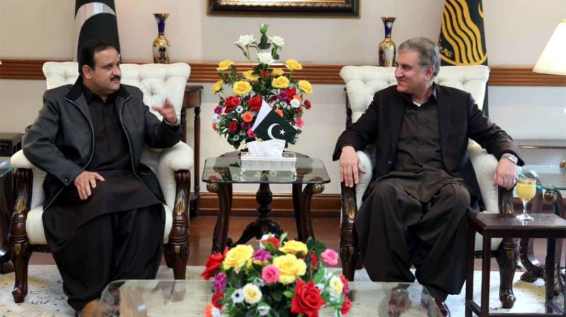 وزیراعلی عثمان بزدار سے وزیر خارجہ شاہ محمود قریشی کی ملاقات،سیاسی صورتحال او رجنوبی پنجاب سیکرٹریٹ کے امور پر تبادلہ خیال