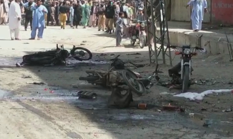 چمن: مال روڈ پر دھماکہ، 4 افراد جاں بحق،10 زخمی 