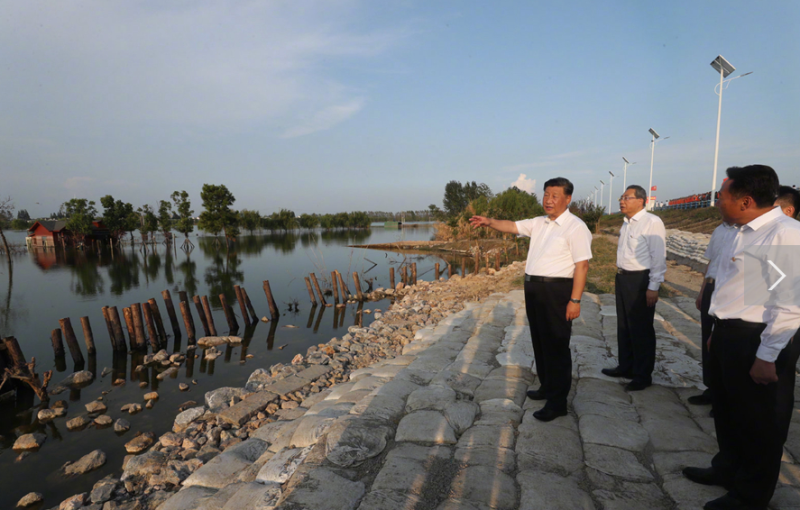 چینی صدر شی جن پنگ کا سیلاب سے متاثرہ صوبہ آن ہوئی کا دورہ