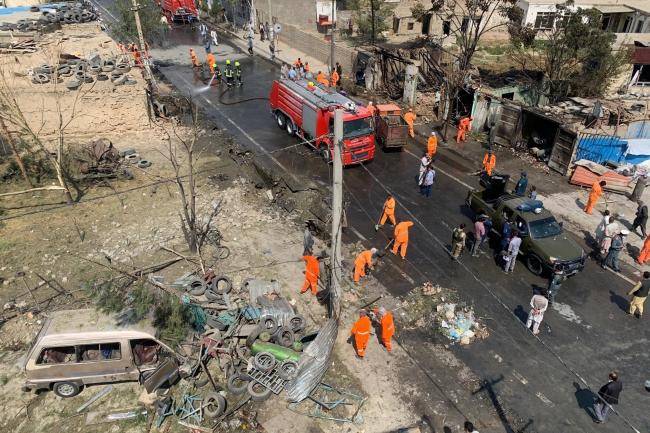 کابل میں نائب افغان صدر کے قافلے پر بم حملہ،10 افراد ہلاک