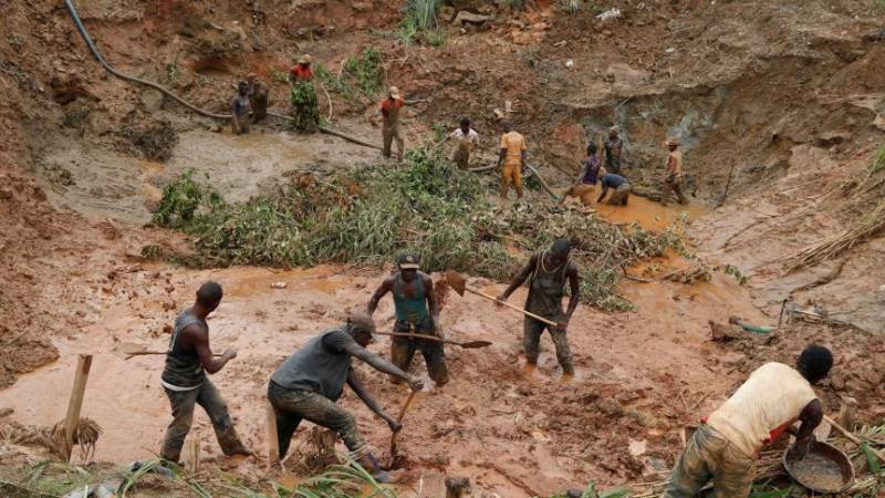 کانگو میں سونے کی کان بیٹھنے سے 50 مزدور ہلاک