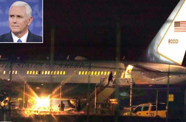 امریکی نائب صدر کے جہاز سے پرندہ ٹکرا گیا، تمام افراد محفوظ رہے