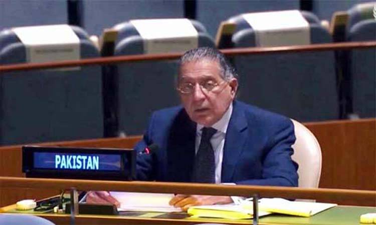 بھارت اقوام متحدہ کی سلامتی کونسل کا مستقل رکن بننے کا اہل نہیں ہے: منیر اکرم