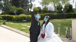  کورونا وائرس سے متاثر ہ جوڑے کی قرنطینہ میں شادی