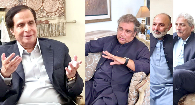 سپیکر پنجاب اسمبلی چودھری پرویزالٰہی سے وفاقی وزیر علی حیدر زیدی کی ملاقات، موجودہ سیاسی صورتحال پر گفتگو
