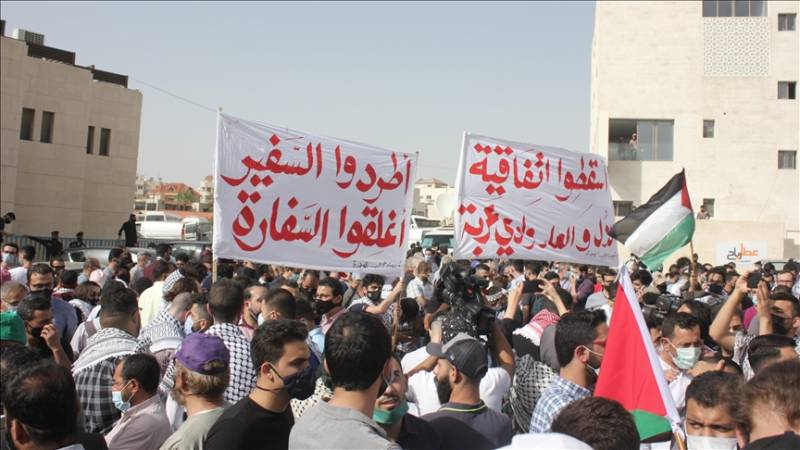  اسرائیلی سفیر کو بے دخل کیا جائے ، اردن کے ارکان پارلیمنٹ کا مطالبہ