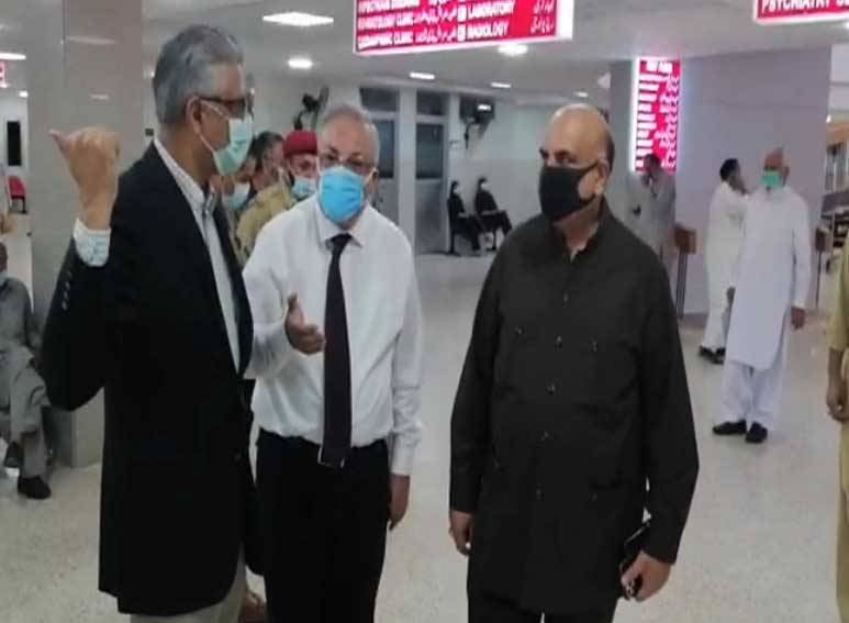 ڈاکٹر فیصل سلطان کا اسلام آباد کے مختلف ہسپتالوں کا دورہ، سہولیات کا جائزہ