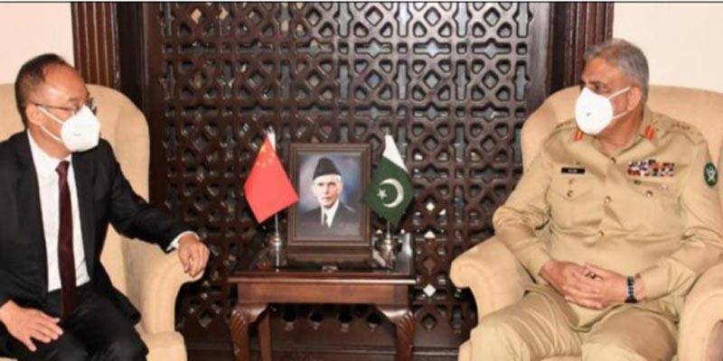 چینی سفیر کی آرمی چیف سے ملاقات، چین پاکستان اقتصادی راہداری میں پیشرفت اور علاقائی سلامتی کی صورتحال پر تبادلہ خیال