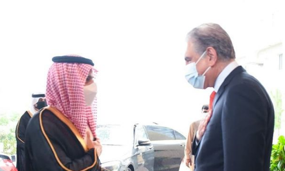 سعودی عرب کے وزیر خارجہ جناب شہزادہ فیصل بن فرحان آل سعود کی وزارتِ خارجہ آمد