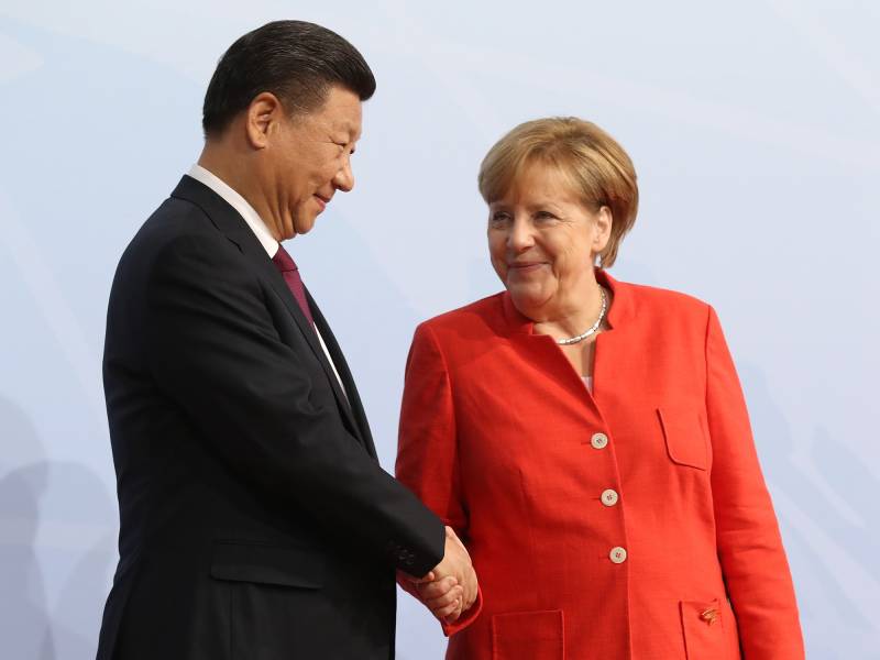جرمن چانسلر میرکل کی چینی صدر کے ساتھ الوداعی ویڈیو کال