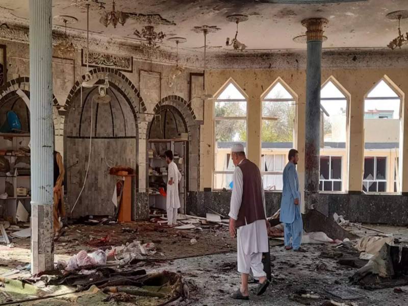 قندھار کی امام بارگاہ میں نماز کے وقت دھماکے میں ہلاکتوں کی تعداد 62 ہوگئی