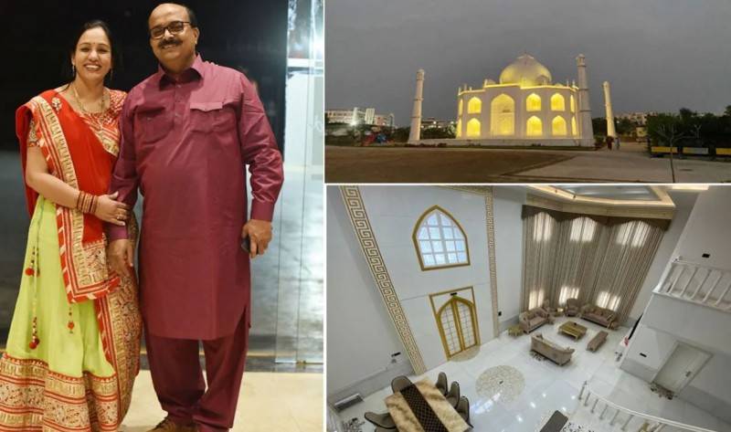 بھارت، شوہر نے بیوی کو تاج محل جیسا گھر تحفے میں دے دیا