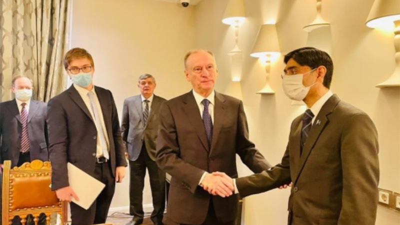 ڈاکٹر معید یوسف کا روس کی سلامتی کونسل کے سیکرٹری مسٹر نکولائی پیٹروشیف کی دعوت پر چھ رکنی وفد کی سربراہی میں ماسکو کا دورہ