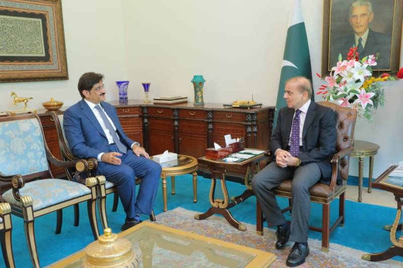 وزیرِ اعظم شہباز شریف سے وزیر اعلیٰ سندھ کی ملاقات
