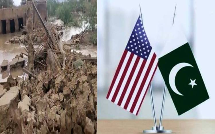 امریکاکا پاکستان میں سیلاب متاثرین کیلئے امداد دینے کا اعلان 