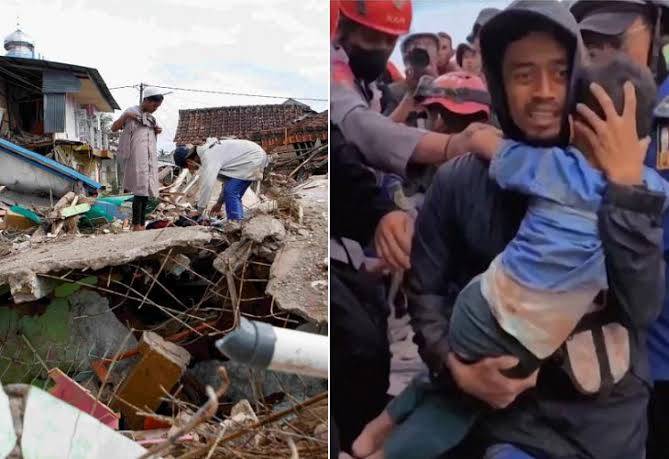 انڈونیشیا میں زلزلہ: دو دن سے ملبے تلے دبے بچے کو زندہ نکال لیا گیا