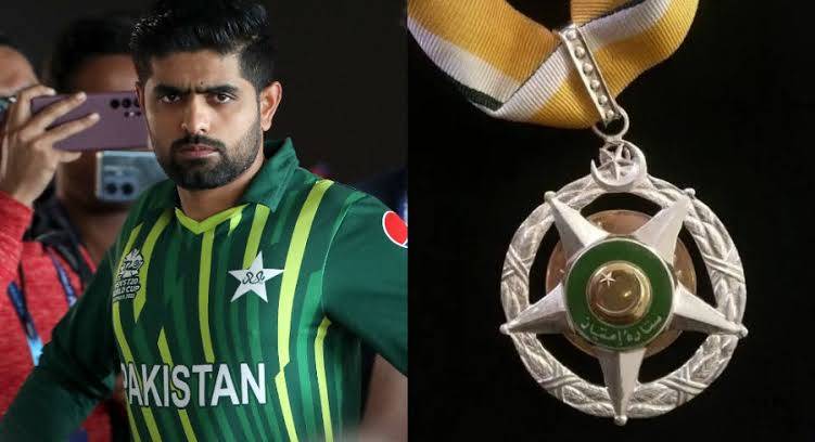 بابراعظم ستارہ امتیاز حاصل کرنے والے پاکستان کے کم عمر ترین کھلاڑی بن گئے 