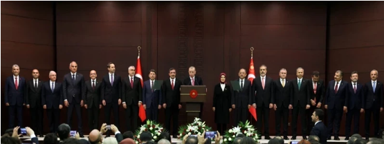 ترکیہ صدر نے صدارت سنبھالتے ہی ایک کے سوا تمام کابینہ تبدیل کردی