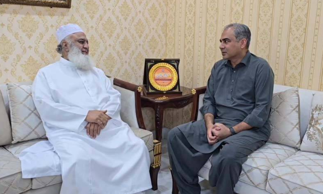  وفاقی وزیرداخلہ محسن نقوی کی مولانا فضل الرحمن سے اہم ملاقات،پاک بھارت کشیدگی اور فلسطین ایشو پر تبادلہ خیال