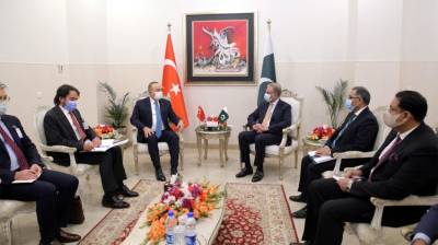 وزیر خارجہ شاہ محمود قریشی سے ترک ہم منصب کی ملاقات، دو طرفہ تعلقات پر بات چیت